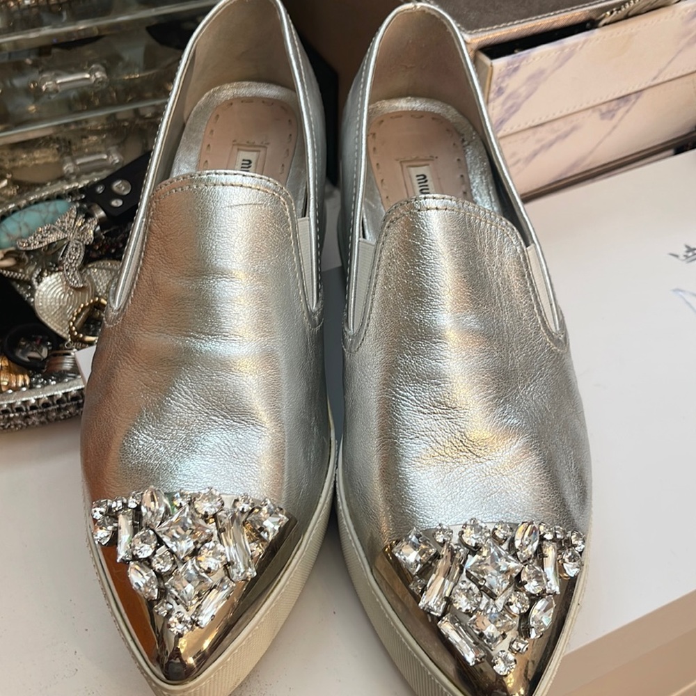 Miu Miu Crystal Platforms 39 1/2